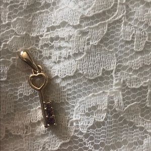 Birthstone Key Charm